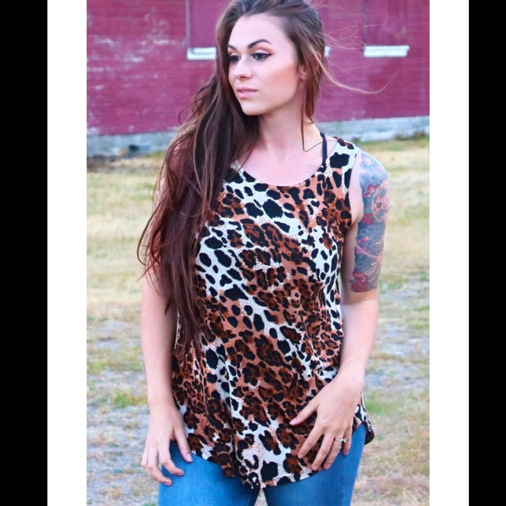 Leopard Print Soft Tank Top